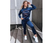 Dámský velurový komplet VIP PRIVATE tmavě modrý Námořnická modrá, L/XL