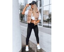 Dámské pruhované legíny JUST černé Černá, XL/XXL
