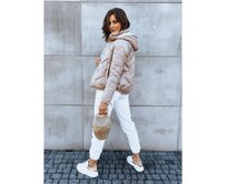 Dámská prošívaná bunda LIDIL béžová Béžová, XL