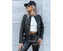 Dámská koženková bunda CHIC STYLE černá Černá, L