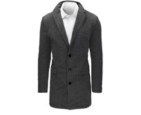 Pánský kabát LORES šedý Světle šedá, XL