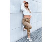Dámské kalhoty parka MIRI hnědý Karamelová, s36