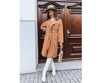 Dámský podzimní kabát NANCY camel Karamelová, XL/42