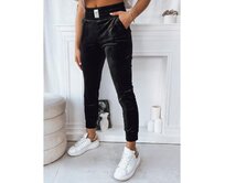 Dámské kalhoty FRAGILE černé Černá, XL/XXL