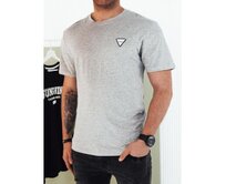 Pánské základní šedé tričko Světle šedá, XXL