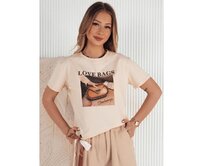 Dámské tričko LOBAG broskvová Oranžová, S/M