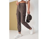 Dámské tepláky FLAYON šedé Světle šedá, M/L
