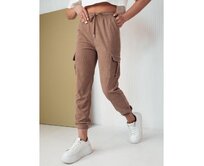 Dámské tepláky FLAYON camel Karamelová, M/L