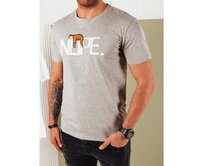 Pánské tričko s potiskem WIRA šedé Světle šedá, XXL