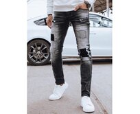 Pánské džínové kalhoty DINN šedé Světle šedá, s31