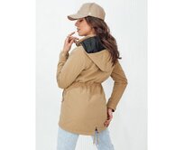 Dámská bunda ELINA tmavě béžová Béžová, L