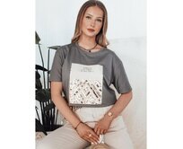 Dámské tričko CENTIA hnědé Břidlicová, S/M
