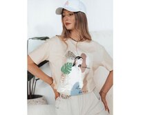 Dámské tričko BRAVIS broskvová barva Oranžová, M/L