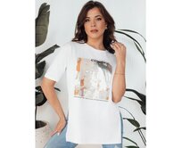 Dámské tričko EMLOT bílé Bílá, L/XL