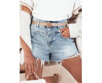 Dámské džínové kraťasy HOTSHORT modré Modrá, S
