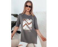 Dámské tričko PIMAT hnědé Karamelová, M/L