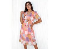 Dámské šaty BLOSSOM LOVE růžové Růžová, XS