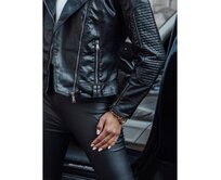 Dámská kožená přechodná krátká bunda Ramones TELIS černá Černá, XL