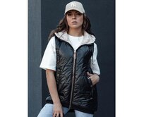 Dámská prošívaná vesta s kapucí COLINE černá Černá, S
