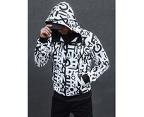 Pánská mikina bílá Bílá, XXL