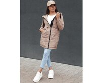 Dámská bunda parka URBANJOY béžová Béžová, XL