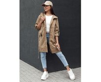 Dámská bunda parka MODERNS tmavě béžová Béžová, XL