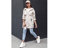 Dámská bunda parka STYLE QUEEN šedá Světle šedá, XXL