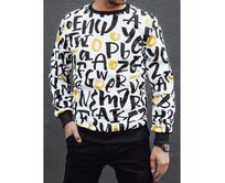 Pánská mikina s kapucí JIM bílá Bílá, XL