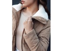 Dámská zimní bunda TRENDYGLAM tmavě béžová Béžová, S
