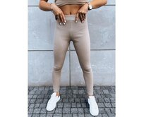 Dámské legíny OLIVE BRANCH béžové Béžová, Univerzální