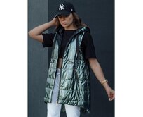 Dámská prošívaná vesta PIXIECODE tmavě zelená Zelená, S