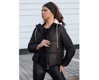 Dámská zimní bunda NORDPUFF péřová s kapucí černá Černá, M