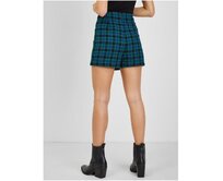 Zeleno-modrá dámská kostkovaná sukně Zelená, 38