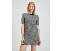 Šedé dámské žíhané šaty Šedá, S