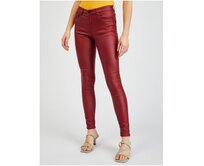 Vínové dámské skinny fit kalhoty Vínová, 36