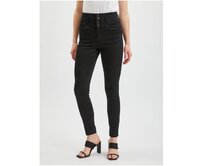 Černé dámské skinny fit kalhoty Černá, 34