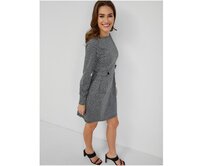 Šedé dámské vzorované šaty Šedá, M