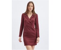 Vínové dámské pouzdrové šaty Vínová, 36