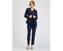 Tmavě modré dámské sako Modrá, 38