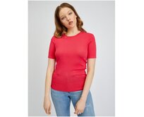 Tmavě růžové dámské svetrové tričko Růžová, S