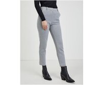 Světle šedé dámské kalhoty Světle šedá, 38