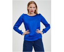 Modrá dámská halenka Modrá, S