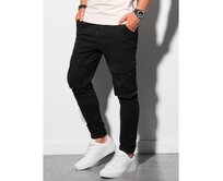 Pánské kalhoty joggers P886 černé Černá, S