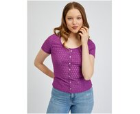 Fialové dámské tričko Fialová, M