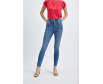 Modré dámské skinny fit džíny Modrá, 36