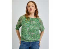 Zelená dámská vzorovaná halenka Zelená, 34