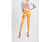 Oranžové dámské zkrácené skinny fit džíny Oranžová, 36