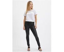 Černé dámské skinny fit kalhoty Černá, 36