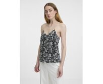 Černé dámské vzorované tílko Černá, 36