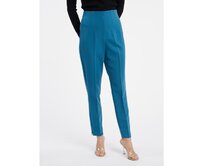 Modré dámské kalhoty Modrá, 38